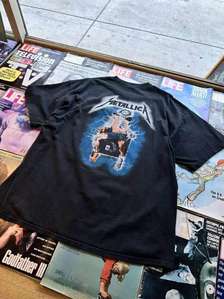 1994 Metallica "Ride The Lightning" double-sided tour shirt