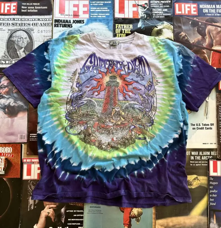 Vintage Liquid Blue Grateful Dead double-sided tie dye t-shirt