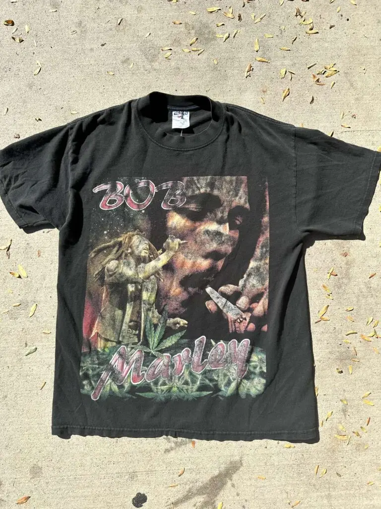 90s Bob Marley "Mystic Natural" Weed Rap tee